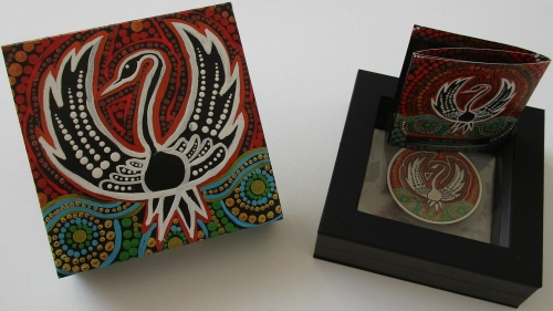 Australia 2 Dollars 2022 Black Swan Maali 2 Oz Silver Antique