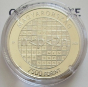 Hungary 7500 Forint 2023 Pál Erdős Silver