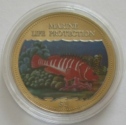 Cook Islands 1 Dollar 2000 Marine Life Protection Comber