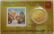 Vatican 50 Cent 2013 Coin Card Pope John XXIII