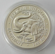 Somalia 1000 Shillings 2005 Elephant 1 Oz Silver