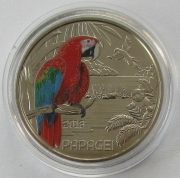 Austria 3 Euro 2018 Wildlife Parrot