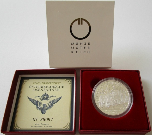 Österreich 20 Euro 2009 Eisenbahn Elektrifizierung der Bahn