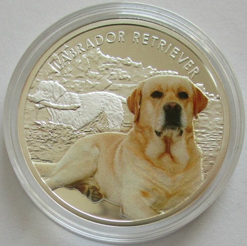 Niue 1 Dollar 2014 Mans Best Friends Dogs Labrador Retriever Silver