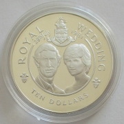Kaiman-Inseln 10 Dollars 1981 Royal Wedding