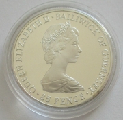 Guernsey 25 Pence 1981 Royal Wedding