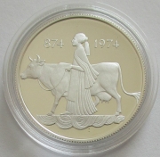 Iceland 500 Kronur 1974 1100 Years Colonization Silver Proof