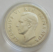 South Africa 5 Shillings 1947 Springbok Silver