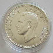 South Africa 5 Shillings 1949 Springbok Silver
