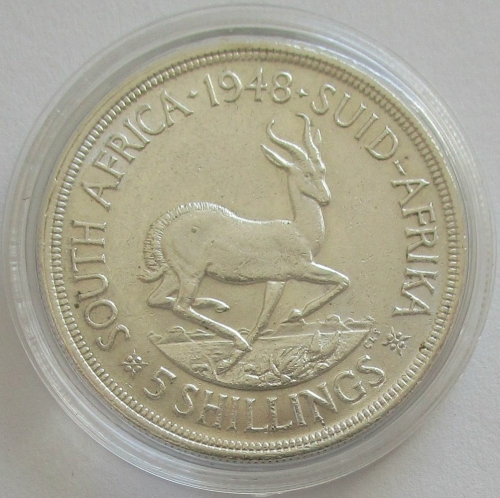 Südafrika 5 Shillings 1948 Springbock