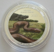 DR Congo 20 Francs 2023 Prehistoric Life Titanoboa 1 Oz Silver Coloured