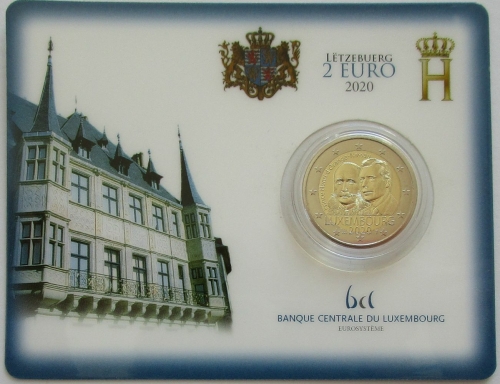 Luxembourg 2 Euro 2020 Prince Henri of Orange-Nassau BU