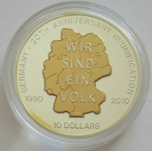 Nauru 10 Dollars 2010 20 Jahre Deutsche Einheit