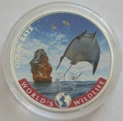 DR Kongo 20 Francs 2023 Worlds Wildlife Teufelsrochen Koloriert