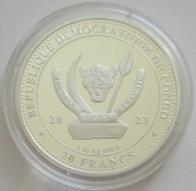 DR Kongo 20 Francs 2023 Worlds Wildlife Teufelsrochen Koloriert