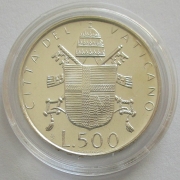 Vatican 500 Lire 1979 Pope John Paul II Silver
