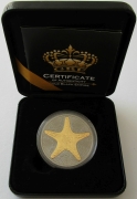 Cook Islands 1 Dollar 2019 Gold Black Empire Silverstar 1 Oz Silver