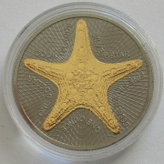 Cook Islands 1 Dollar 2019 Gold Black Empire Silverstar 1 Oz Silver
