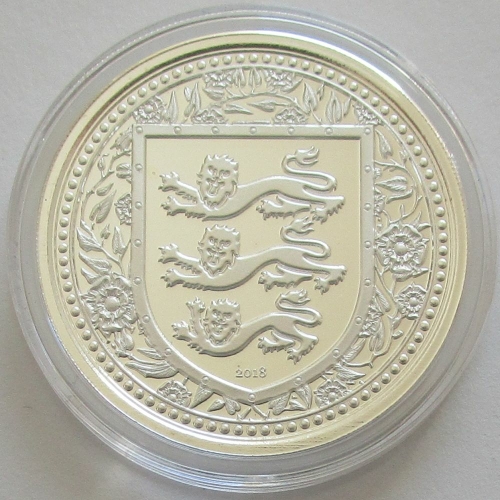 Gibraltar 1 Pound 2018 Royal Arms of England 1 Oz Silver