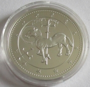 Andorra 10 Diners 1995 Agnus Dei Silver