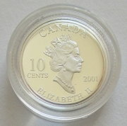 Canada 10 Cents 2001 Year of Volunteers Silver Proof