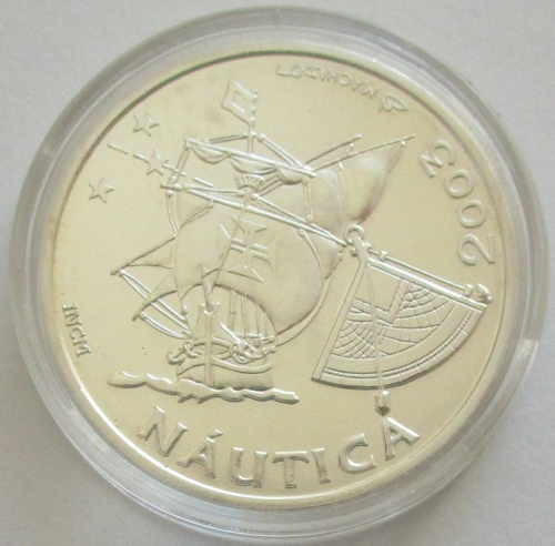 Portugal 10 Euro 2003 Ibero-America Ships Carrack Silver BU