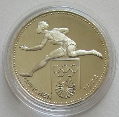 Paraguay 150 Guaranies 1972 Olympics Munich Hurdling Silver