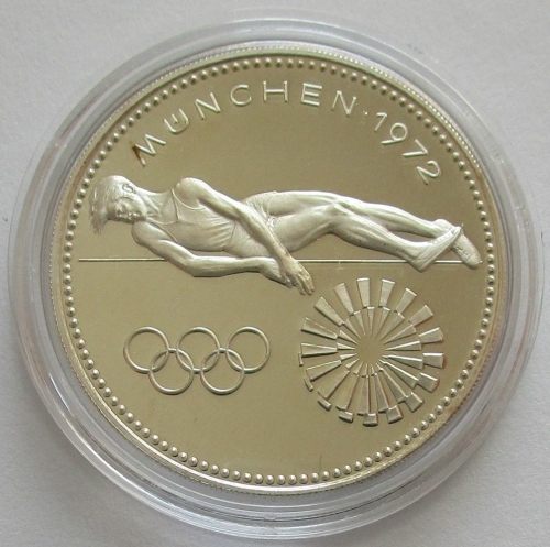 Paraguay 150 Guaranies 1972  Olympics Munich High Jump Silver
