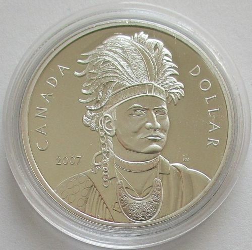 Canada 1 Dollar 2007 Thayendanegea Silver Proof