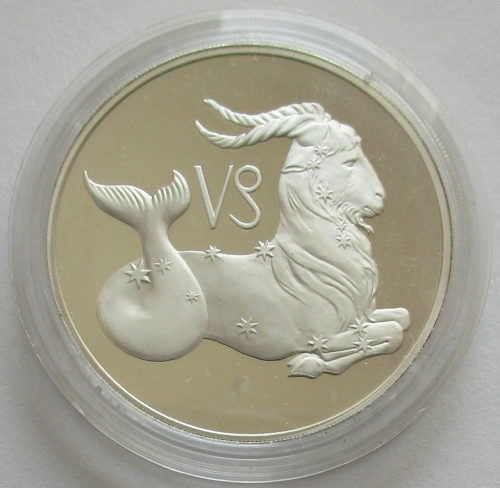 Russia 3 Roubles 2003 Zodiac Capricorn 1 Oz Silver