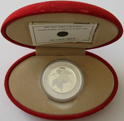 Kanada 5 Dollars 2005 Maple Leaf of Hope