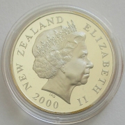 New Zealand 10 Dollars 2000 Millennium Silver
