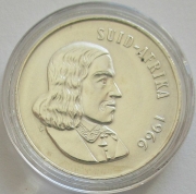 South Africa 1 Rand 1966 Jan van Riebeeck Afrikaans Silver