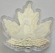 Canada 10 Dollars 2016 Maple Leaf Silhouette Geese 1/2 Oz Silver