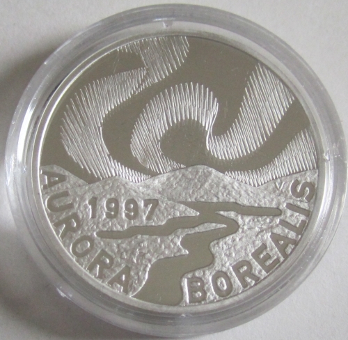 Finland 20 ECU 1997 Europa Aurora Borealis Silver