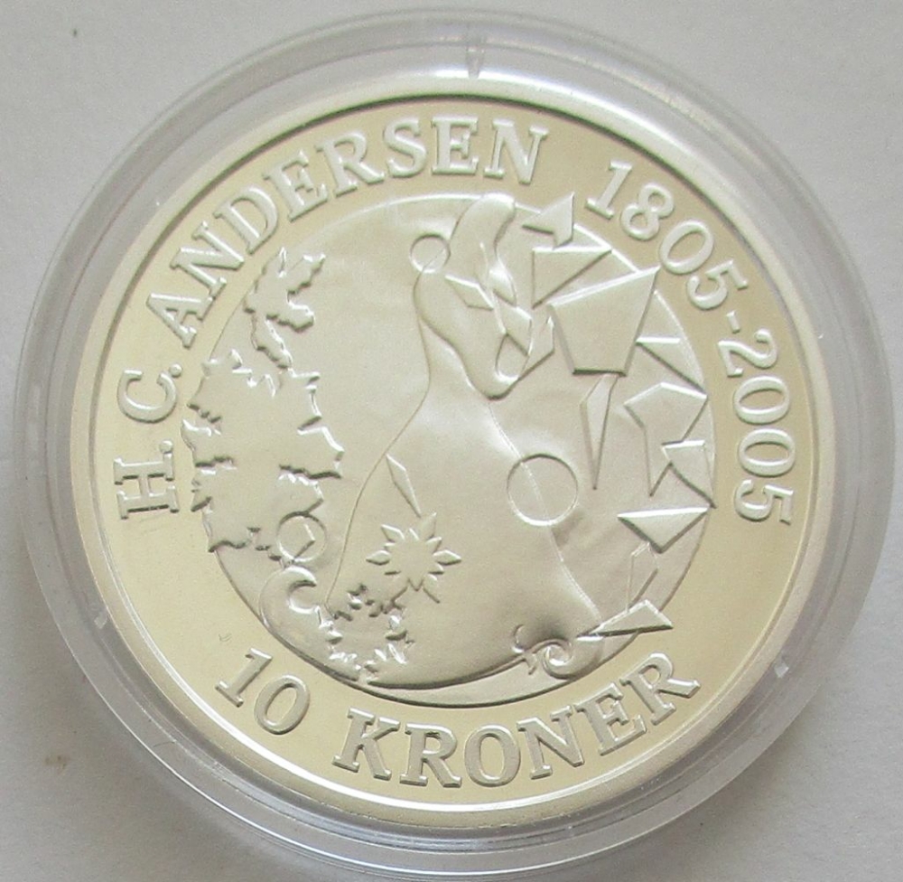 Dänemark 10 Kroner 2005 Hans Christian Andersen Schneekönigin Mago