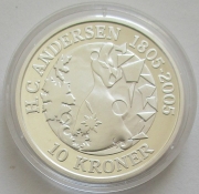 Denmark 10 Kroner 2005 Hans Christian Andersen Snow Queen...