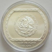 Mexico 5 Nuevos Pesos 1993 Pre-Columbian Era Bajorrrelieve de El Tajin 1 Oz Silver