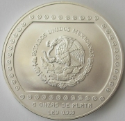 Mexico 10 Nuevos Pesos 1993 Pre-Columbian Era Piramide de El Tajin 5 Oz Silver