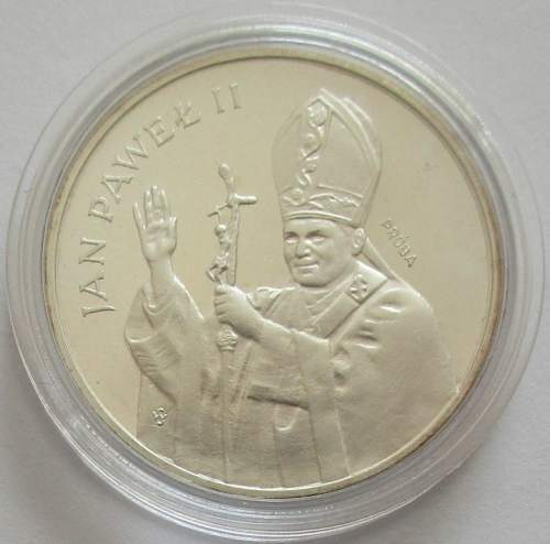 Poland 1000 Zlotych 1982 Apostolic Journey by Pope John Paul II Silver Pattern