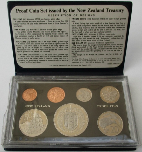 New Zealand Proof Coin Set 1975