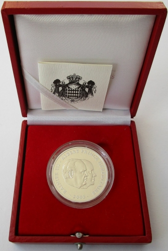 Monaco 10 Euro 2003 Prince Rainier III Silver