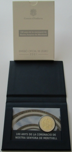 Andorra 2 Euro 2021 100 Jahre Madonna von Meritxell PP