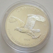Canada 5 Dollars 2014 Birds of Prey Bald Eagle 1 Oz Silver