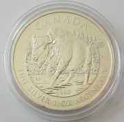 Canada 5 Dollars 2013 Wildlife Bison 1 Oz Silver