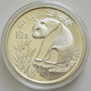 China 10 Yuan 1993 Panda Shanghai Mint (Large Date) 1 Oz...