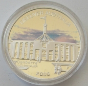 Australia 1 Dollar 2006 Discover Australia Canberra 1 Oz Silver