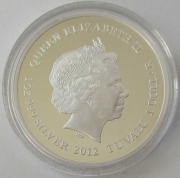 Tuvalu 1 Dollar 2012 Endangered & Extinct Tasmanian Wedge-Tailed Eagle