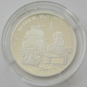 Solomon Islands 1 Dollar 2009 Ships HMS Warrior Silver