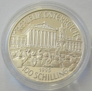 Austria 100 Schilling 1995 Millennium First Republic Silver